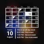 Calendar Widget Month + Agenda Icon