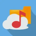 Folder Music Player +Cloud Icon