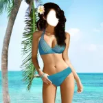 Bikini Suit Photo Montage Icon