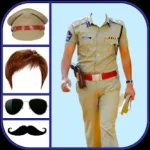 Men Police Suit Photo Editor Icon