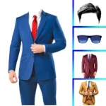 Men casual suit photo editor Icon