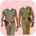 Men Police Photo Suits Icon