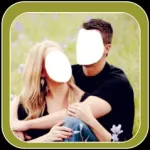 Fashionable Couples Photo Suit Icon