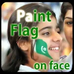 Paint Flag On Face Icon