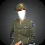 Military portrait photomontage Icon