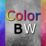 Color Black White Photo Icon