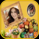 Beautiful bunny easter frames Icon