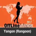 Yangon (Rangoon) Offline Map and Travel Trip Guide Icon