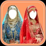 Bridal Hijab Women Photo Suit Icon