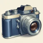 Vintage Camera - 8mm Film Icon