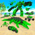 Crocodile Animal Robot Games Icon