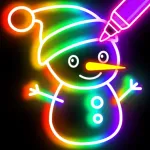 Glow Doodle Art - Color & Draw Icon