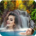 Waterfall Dual Photo Frames Icon