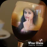 Wine Glass Photo Frame Icon