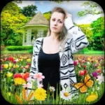 Garden photo frame editor Icon