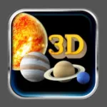 Solar System 3D Interactive Icon