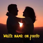 Write Name on Photo Icon