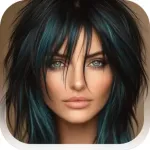 Hairstyle Try On With Bangs Icon