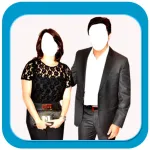 Couple Fashion Photo Montage Icon