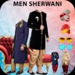 Man Sherwani Suit Photo Editor Icon