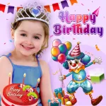 Birthday Photo Frame & Editor Icon