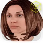 Virtual Hair 3D Icon