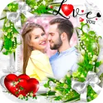Romantic Love Photo Frame Icon