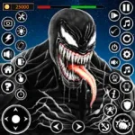 Black Spider Super hero Games Icon