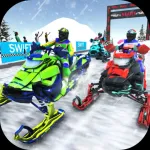 Snowmobile Trail Winter Sports Icon