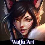 Anime AI Art Girl: Waifu Icon