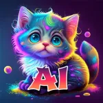 AI Illustration Art Generator Icon