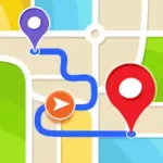 GPS Navigation, Map Directions Icon