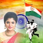 Independence Day Photo Frame Icon