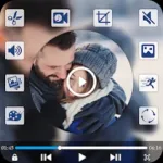 Video Editor with Music Icon