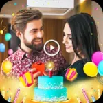 Birthday Photo Video Maker Icon