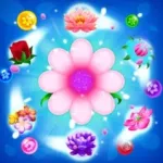Bubble Shooter Flower Blossom Icon
