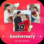 Anniversary video maker & song Icon