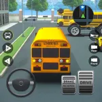 School Bus Simulator Driving Icon
