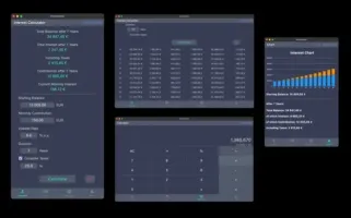 Compound Interest Calculator A Icon