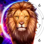 Lion Paint by Number Game Icon