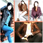 Women Leather Jacket Suits Icon