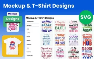 Mockup creator t-shirt design Icon