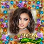 New year photo frame 2024 Icon