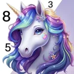 Fantasy Color By Number Game Icon