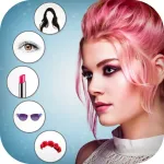 Woman Makeup Photo Editor Icon