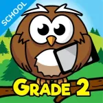 2nd Grade Learning: School Ed Icon