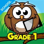 1st Grade Learning: School Ed Icon