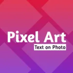 Pixel Art - Text on photo Icon