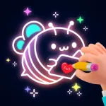 Doodle Magic: Joy Glow Drawing Icon