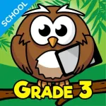 3rd Grade Learning: School Ed Icon